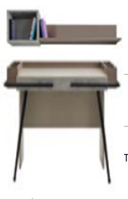 WORKING DESK WITH SHELF