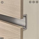 [ALP-C GROOVE FOR MIDDLE DRAWERS ALUMINIUM] INFINITY WHITE & ANTHRACITE KITCHEN