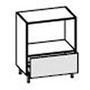 [2XMBB076 3XMBB0C07600446 3XMBB0C07600474 OVEN BASE UNIT CREMA LUCIDO] AMALFI-ISCHIA BLUE 60*56.3*96