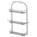 [3ELAC23026 THREE TIER RACK] ELBA BEIGE METAL 37*10*82