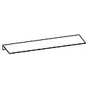 [2XAC36 3YACC00922 METAL SHELF] TROPEA BLACK 90