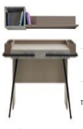 [ARTE  WORKING DESK WITH SHELF] WORKING DESK WITH SHELF