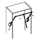 [2CFAC024 2QA1AC006 PULL-OUT HANGER] COMPONGO PULL-OUT HANGER L90