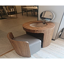 [Z722 DRESSER WITH STOOL] DRESSER WITH STOOL