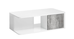 [2099901527271 CEZENNA WHITE/CONCRETE] COFFEE TABLE 