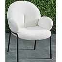 [DC-2248-2-12 BROWN ARM DINING CHAIR] DINING CHAIR