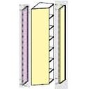 [2COAB022.AACW COMPONGO WHITE] COMPONGO RIGHT END UNIT 41*55*245 /ХОЛБОГЧГҮЙ+НАРИЙН ХАЖУУ БЭЙЖ ЛАК/