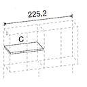 [2QA3AC061-45 INTERNAL SHELF FOR BRIDGE] BRIDGE UNIT ДОТОР ТАВИУР 111.7*51.5*2.5