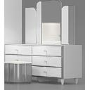 [R1-DO1720XY+R1-DG1720XY+R1-DY1720XY DRESSER WITH STOOL BUTTERFLY] DRESSER WITH STOOL