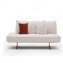 [F9591-W-WHITE SOFA 3 SEAT] SOFA 3 SEAT