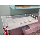 [82-50031-2 NIGHT STAND WHITE] SHELF WHITE