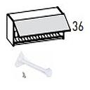 [2XMPA007 3XACC00182 3XMPA0H00700230 2XS108 DRAINER WALL UNIT 1 LIFT-UP DOOR BEIGE OPACO] ELBA BEIGE 90*32*36