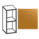 [2XAC240201 3XACC0203401 METAL BOOKCASE YELLOW] ISCHIA 30*34*72