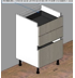 [2XGBA286 3XGBA0C28600273 BASE UNIT 2 DRAWERS BIANCO] PANAREA WHITE 60*56.3*75