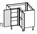 [2XMBA023 3XMBA0D02300008 3XMBA0C02300178 CORNER BASE UNIT 2D BIANCO] TEIA 94*94*56.3*72