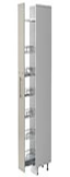 [K23-30-1KZ/4 TALL UNIT WITH PULL-OUT BASKET PEARL GREY] EVIA KITCHEN 30*235*60
