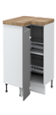 [R-UG-2KZA/4 CORNER BASE UNIT WITH BASKET WHITE] TARA KITCHEN 94*88*94