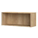 [V3-90-OP WALL UNIT OPEN PACIFIC WALLNUT] INFINITY WHITE KITCHEN 90*36*31.6