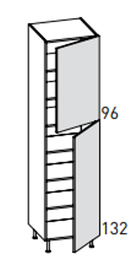 [2XMCD003 3XMCD0C00300182] ELBA WHITE TALL UNIT DX 45*56.3*228