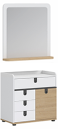 [SOLID DRESSER WITH MIRROR] DRESSER WITH MIRROR