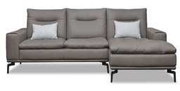 [AF-S1862 WHITE RIGHT SHORT] CORNER SOFA