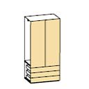 COMPONGO WARDROBE 2D WITH DRAWER