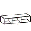 WALL UNIT OPEN УЛААН ХҮРЭН 120*34*24