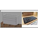 PIANA TALL UNIT WHITE 120*56.3*72 