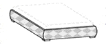 BED SOMMIER WITH FIXED BED SPRING - BROWN