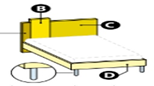 BED NILO WITH FIXED BED SPRING