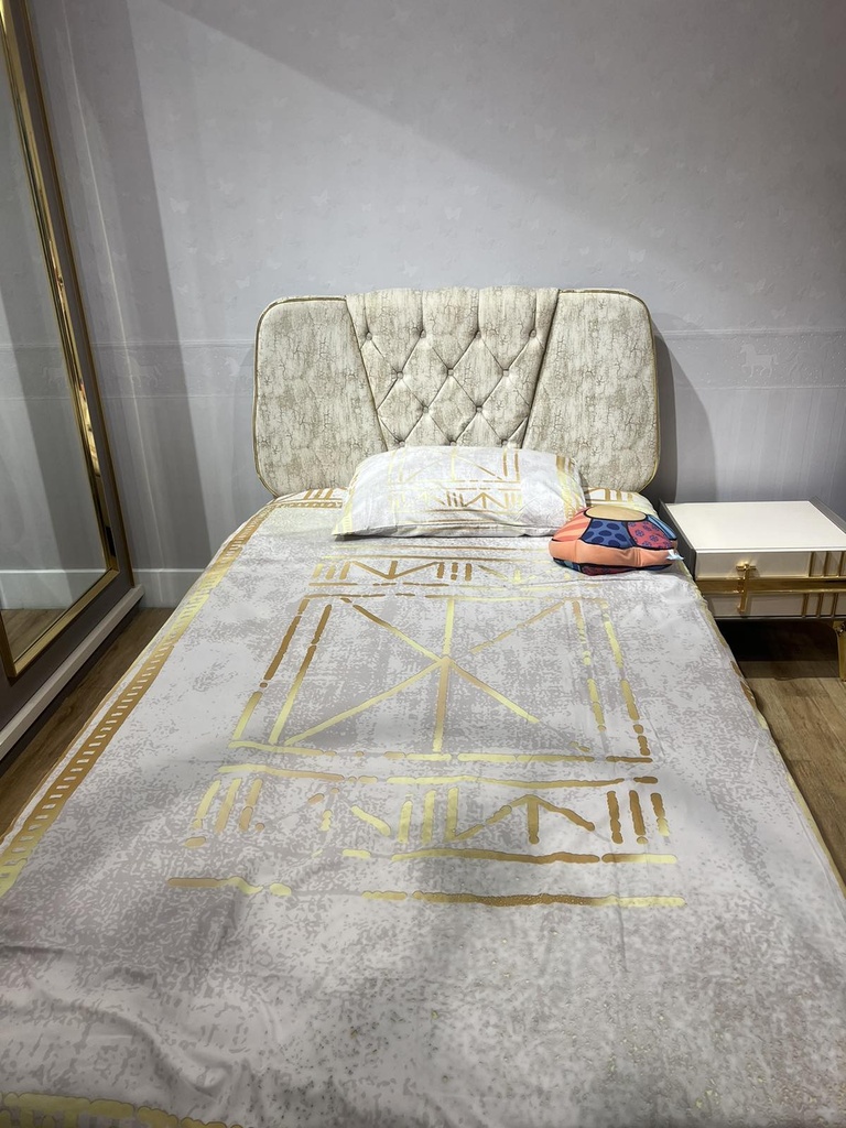 Bedding (120*200) 5хос 1 дэр хөнжил саарал даавуун неон KIRPI