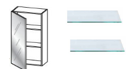 LINOSA LIGHT WALL DX UNIT WITH GLASS DOOR 60*32*96