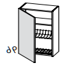 LINOSA LIGHT DRAINER WALL UNIT DX 60*32*96