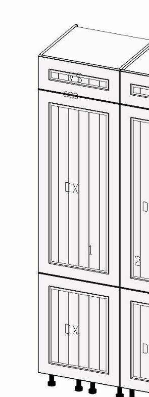 ELBA WHITE FRIDGE TALL UNIT WITH LIFT UP DOOR DX 60*56.3*228