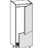 LINOSA DARK FRIDGE TALL UNIT DX 60*56.3*228