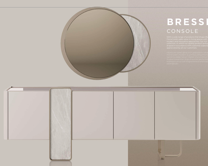 CONSOLE WITH MIRROR