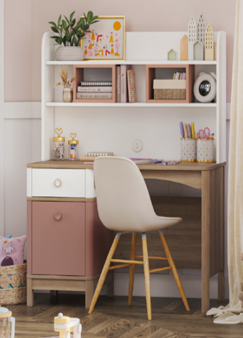 WORKING DESK WITH SHELF