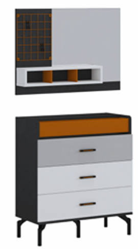 DRESSER WITH MIRROR