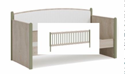 BED WITH RAILING