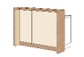 MODERN BEIGE KITCHEN 159*106*31