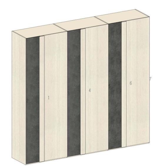 WARDROBE 6 DOOR