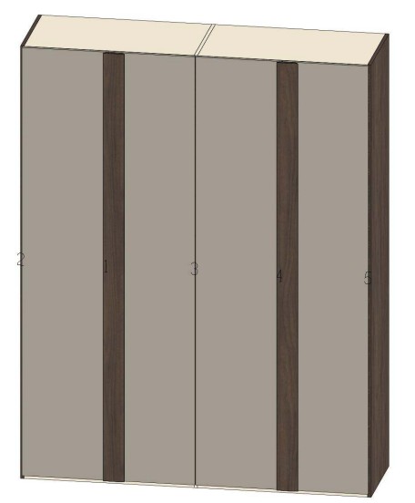 WARDROBE 4 DOOR