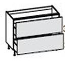 [2XMBA293 3XMBA0C29300007 DRAWER BASE UNIT 2D CREMA LUCIDO] AMALFI-ISCHIA BLUE 45*56.3*72