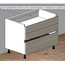 [2XGBA316 3XGBA0D31600056 3XGBA0D31600065 BASE UNIT FOR HOB 1 DRAWER AND 1 PAN DRAWER BIANCO] PANAREA WHITE 90*56.3*75