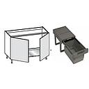 [2XMBA159 ZFMS21245790019 3ELAC20096 SINK BASE UNIT WITH BIN] PIANA TALL UNIT WHITE 80*56.3*72