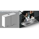 [2XGPE210 3XMPE0C21000281 8ELCA06344 WALL UNIT WITH NOVA HOOD] TROPEA NERO 90*32*72