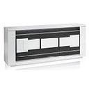 [2099901526830 BELLARIVA BLACK/WHITE] SIDEBOARD 3D WITH LED