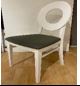 [2099901390462 DINING CHAIR WHITE/GREY SEAT] EGGY 46*81*48.5