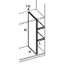 [2CFAC019 2QA3AC048-37 INSERT SHELVES] COMPONGO PARTITION L30