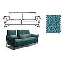 [PNUVO300 + MBOXPIEDE 3P FISSO PIEDE QUEBEC 057 CAT M] NUVOLA 3 SEATER 3 WITH CUSHIONS L190